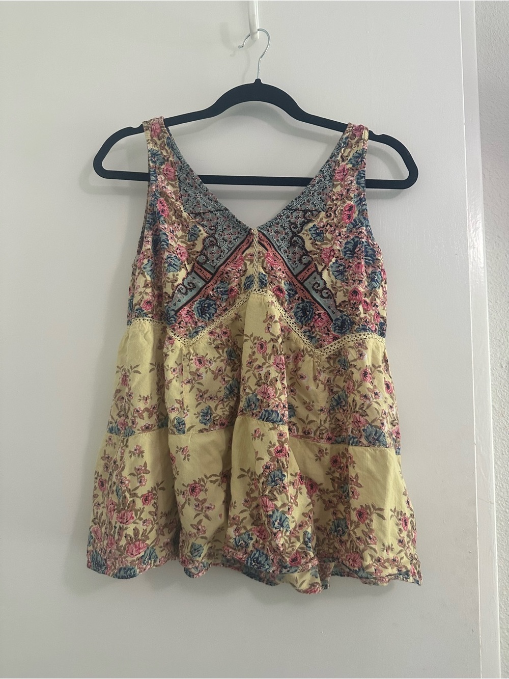 Angie Boho Flowy Tank Top Free People Style Festival Large